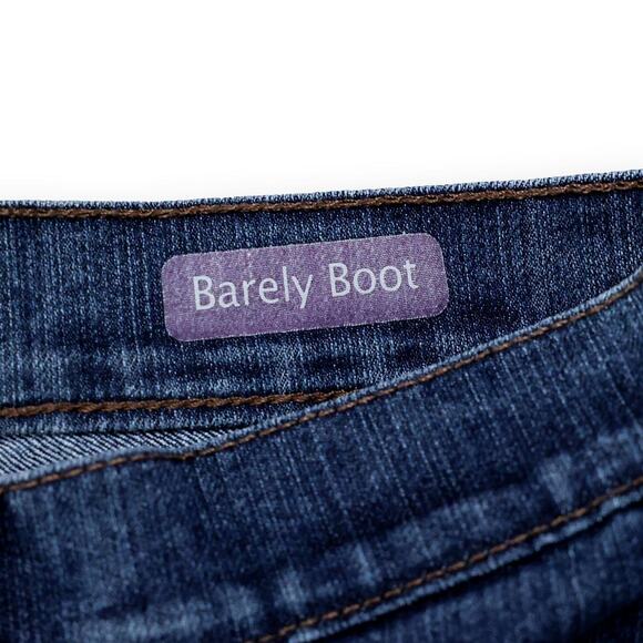 Gloria Vanderbilt "Barely Boot" Dark Wash Blue Jeans 12 - Picture 8 of 10